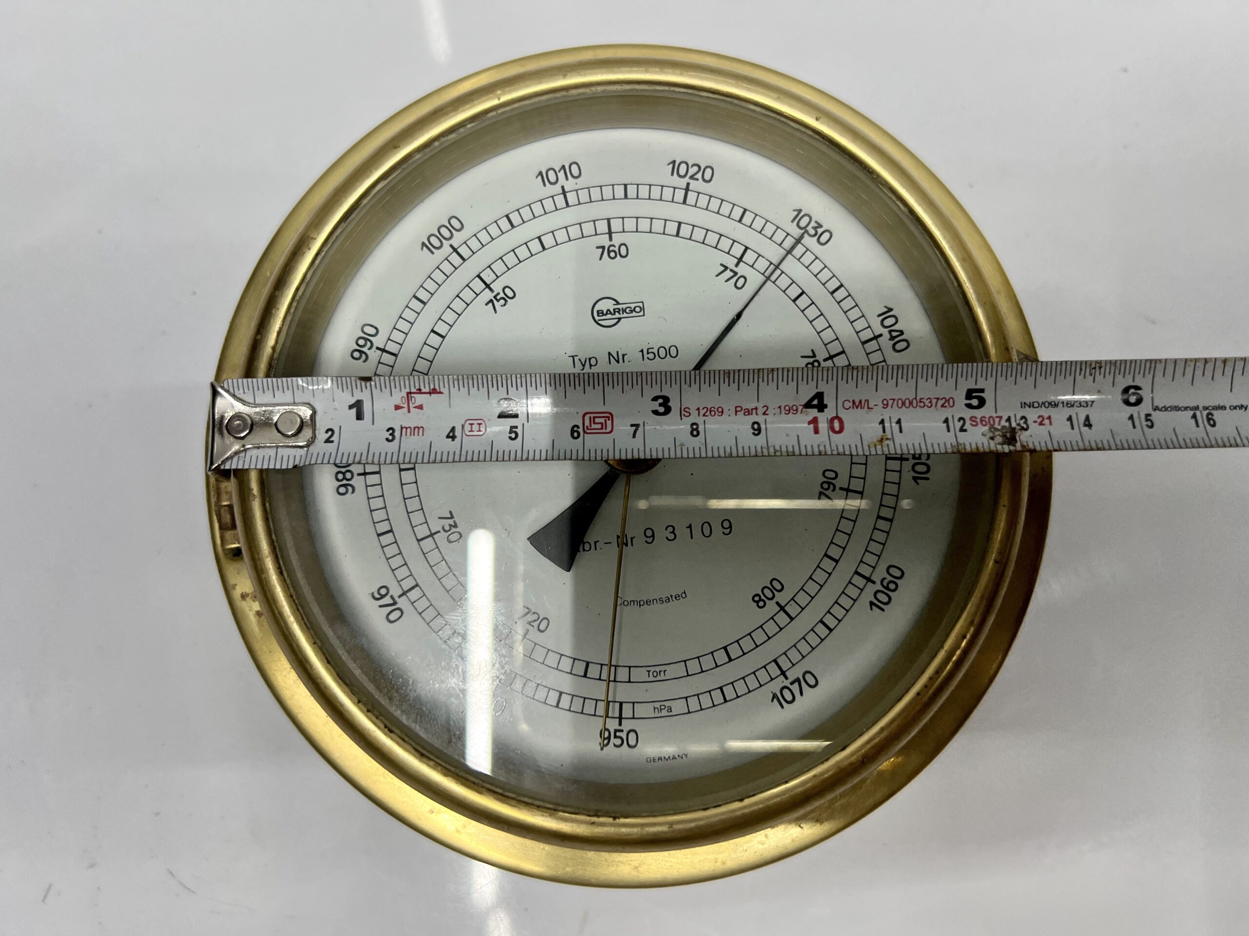 Maritime Instrument Baumuster Ship Salvaged Barigo Compensated ...