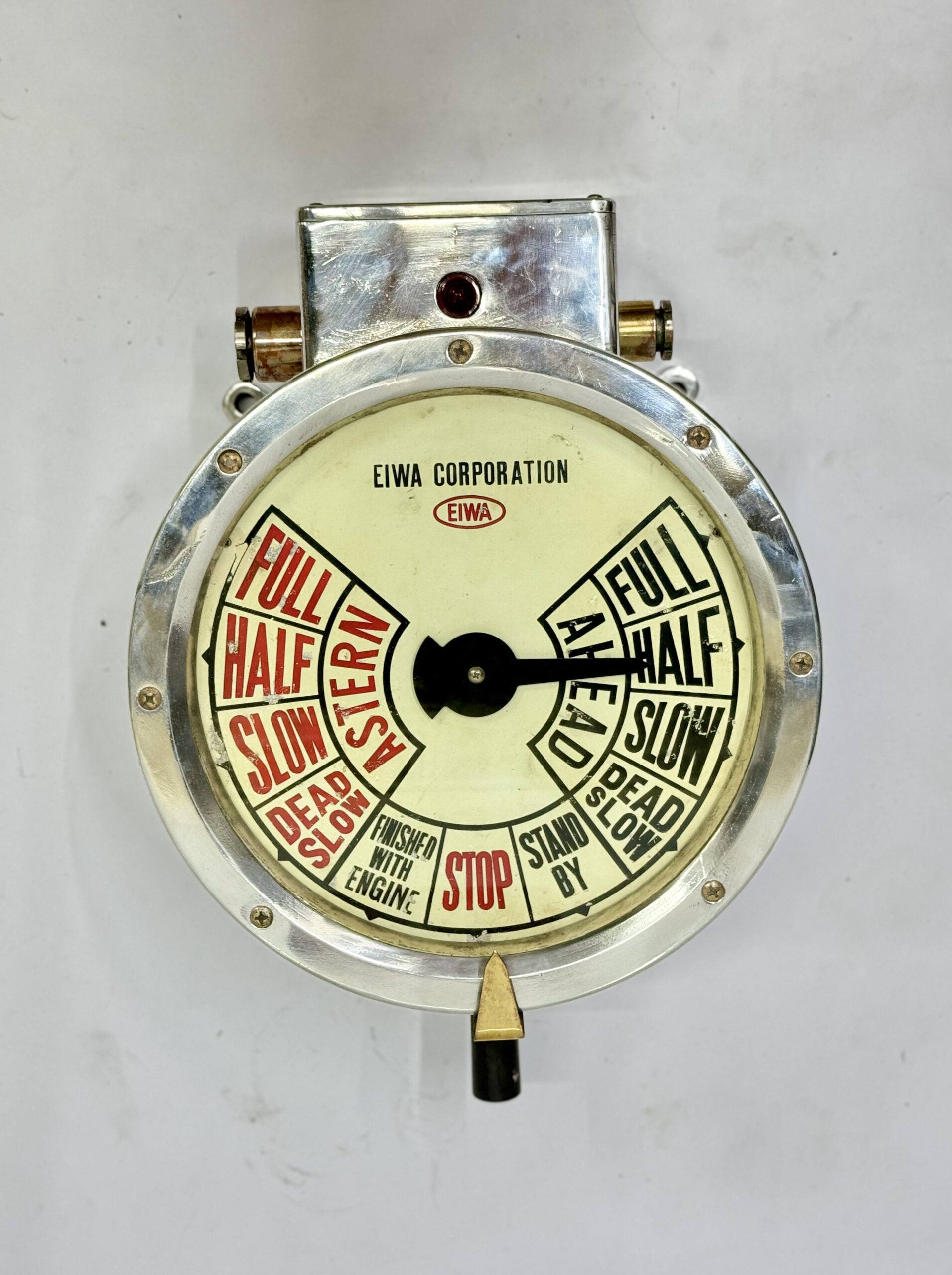 Nautical Antique Eiwa Corporation Electric Engine Wall Telegraph – Osaka Japan