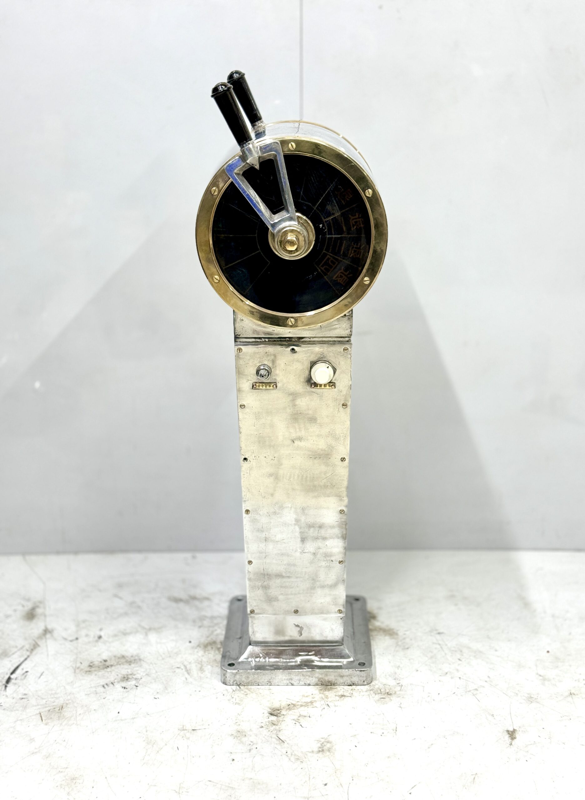 Industrial Antique Shanghai Navigation Instrument Factory Marine Electric Engine Telegraph