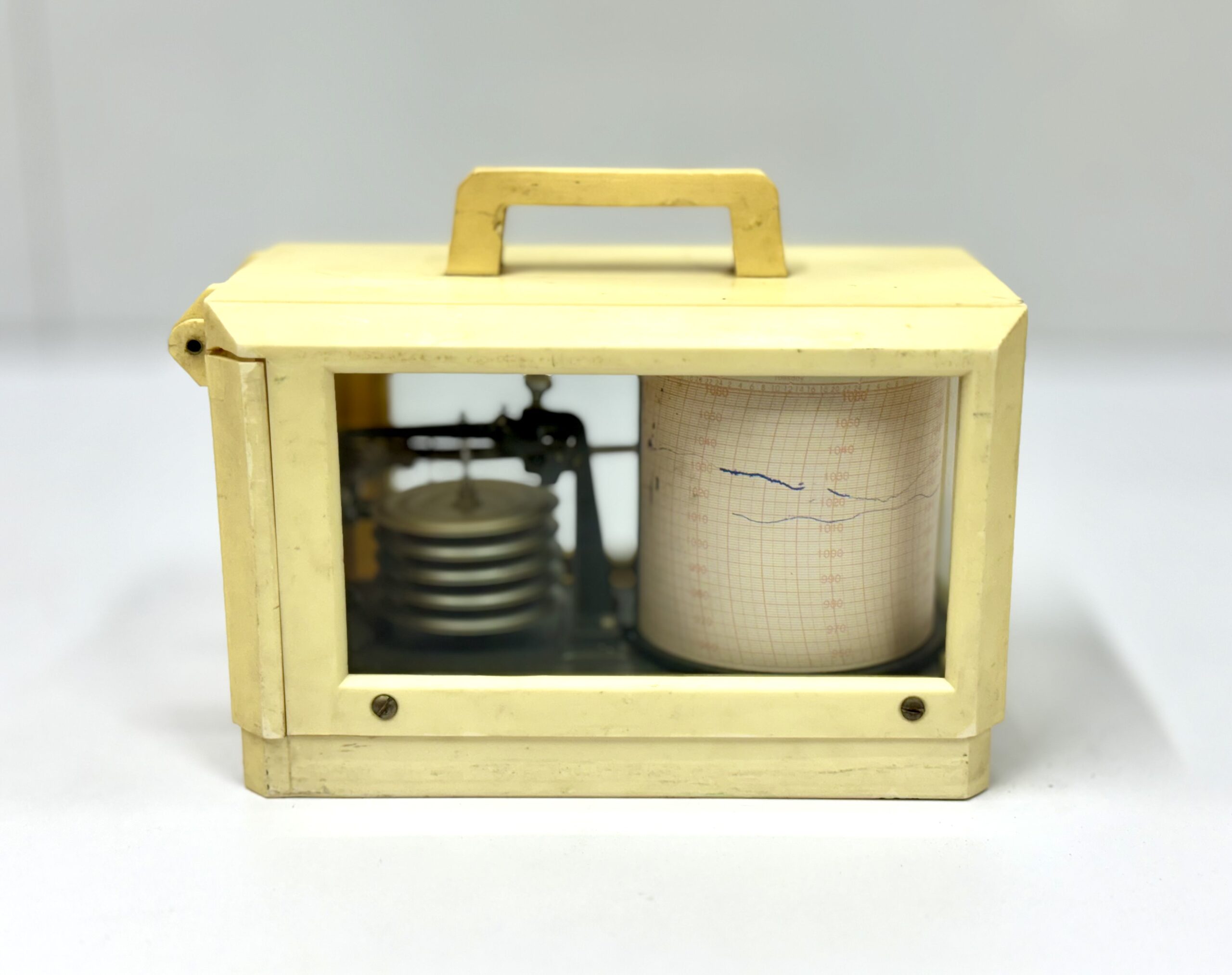 Nautical Meteorological Instrument Vintage Ship Barograph for Marine Operations