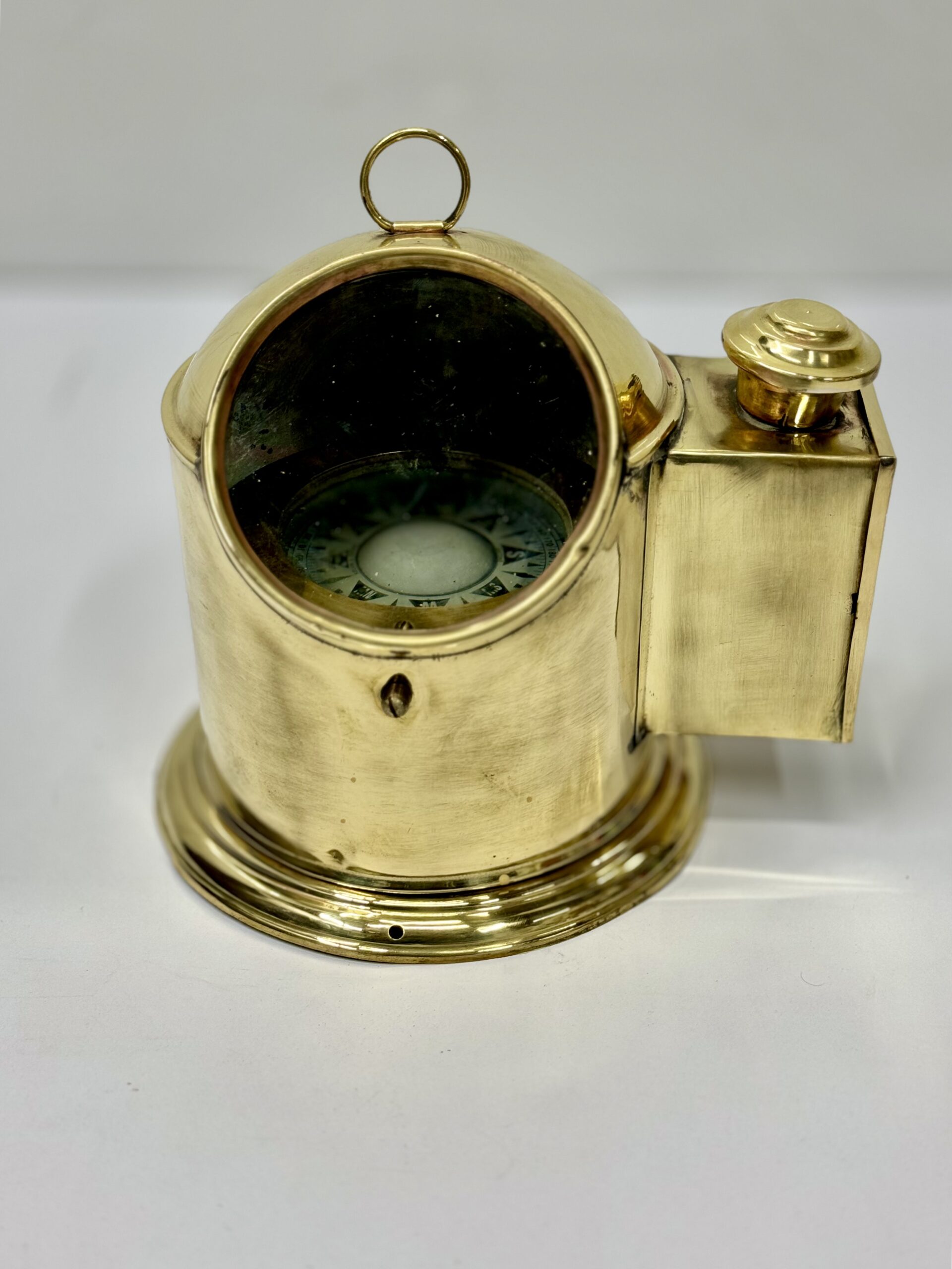 Vintage Reproduction Kelvin & Hughes 1917 Brunton Marine Compass - Solid Brass Antique Style