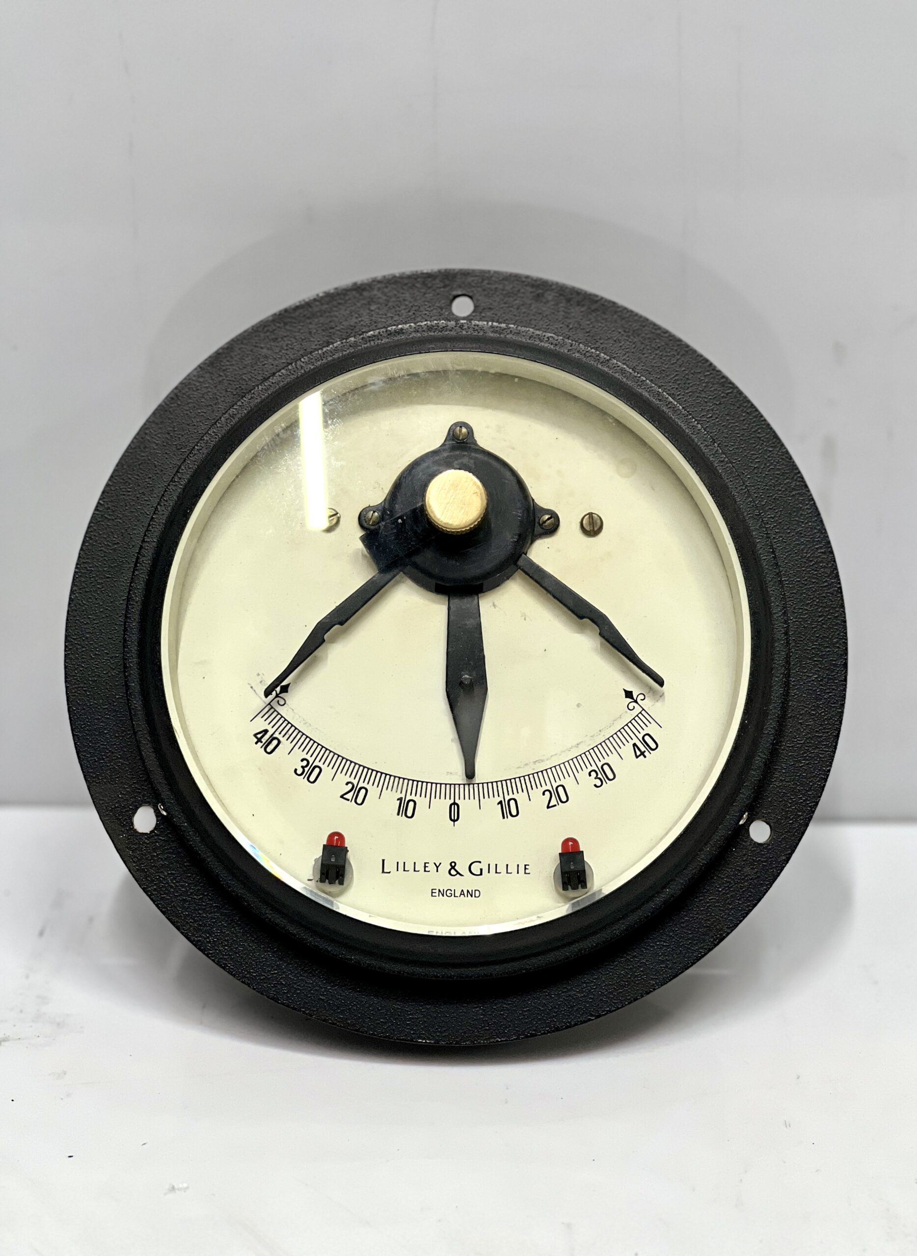 Made in England Original Vintage Authentic Lilley & Gillie Ship Black Clinometer