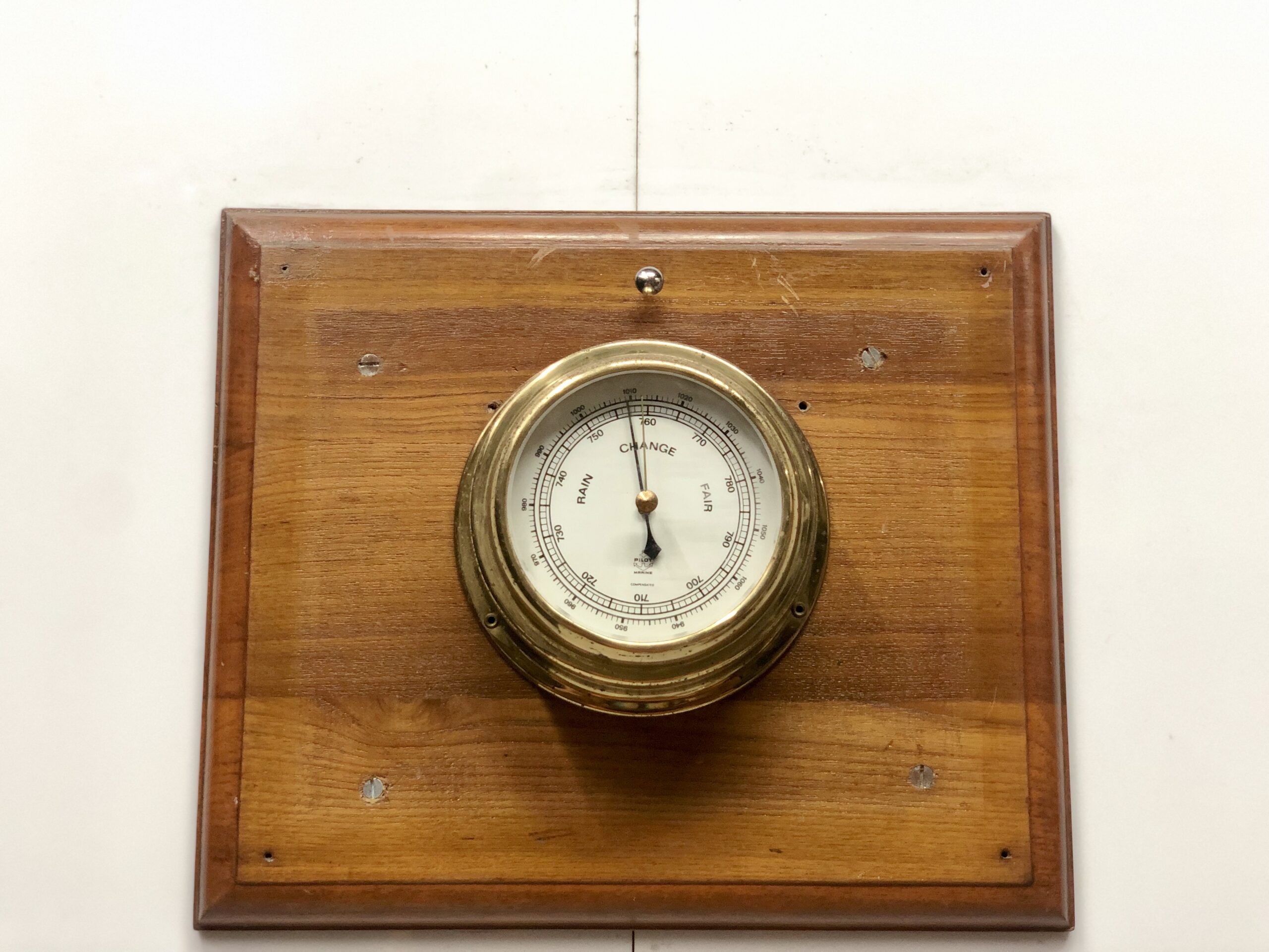 Marine Rain Change Fair Antique Old Pilot Compensated Ship Barometer – Germany