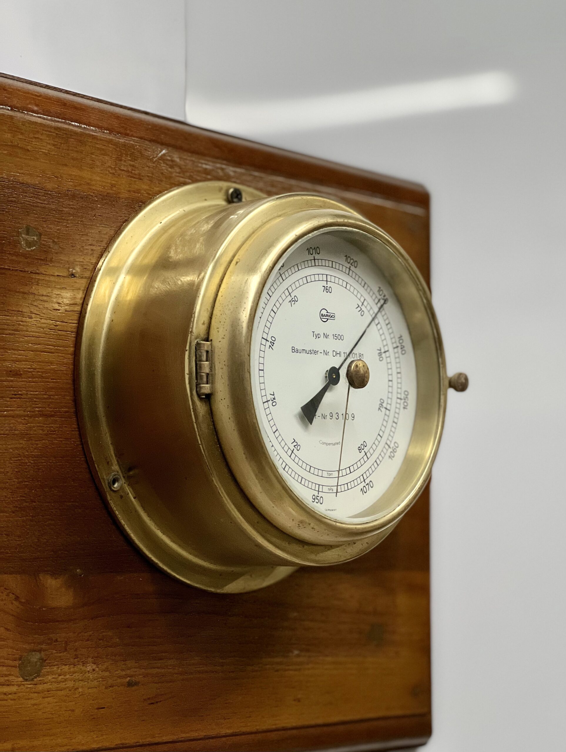 Maritime Instrument Baumuster Ship Salvaged Barigo Compensated Barometer Germany