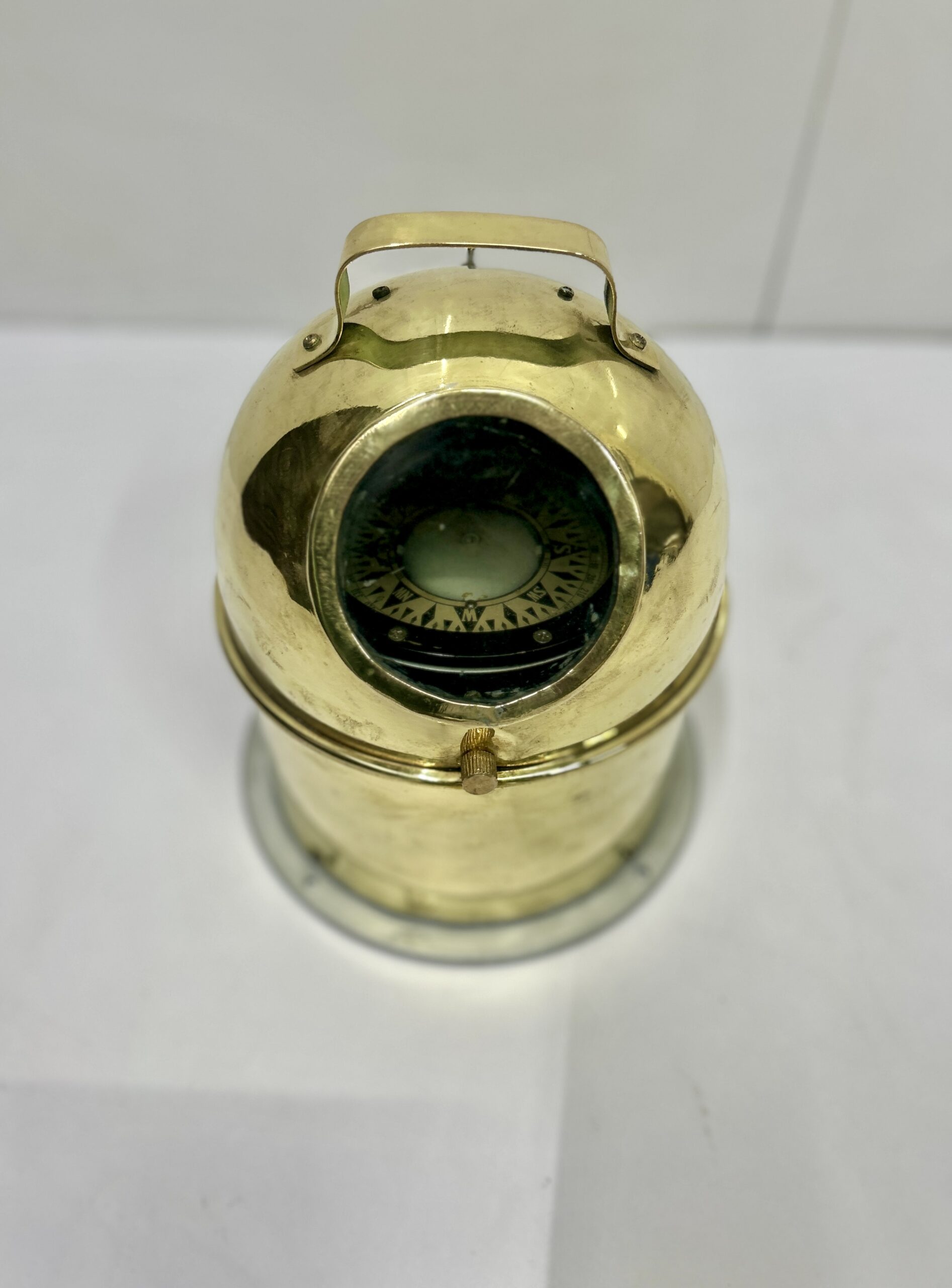 Nautical Navigation Saura Keiki Seisakusho Antique Brass Boat Compass – Japan