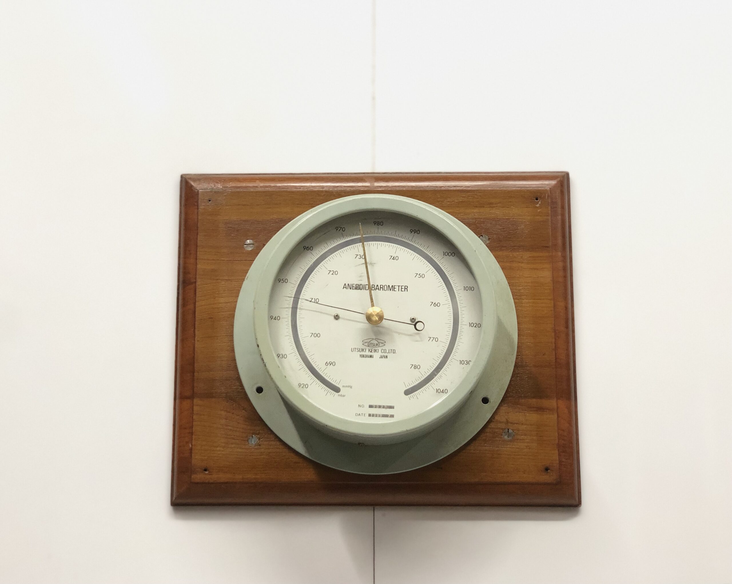 Utsuki Keiki Antique Maritime Nautical Ship Aneroid Barometer – Made in Japan